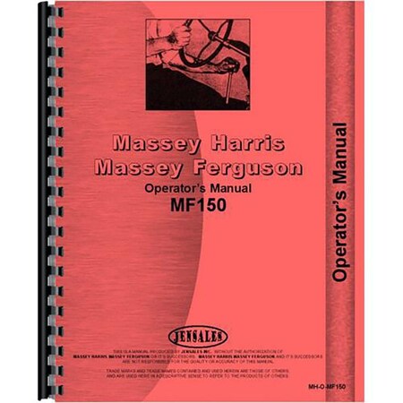 Operators Manual Fits Massey Ferguson 150 Tractor